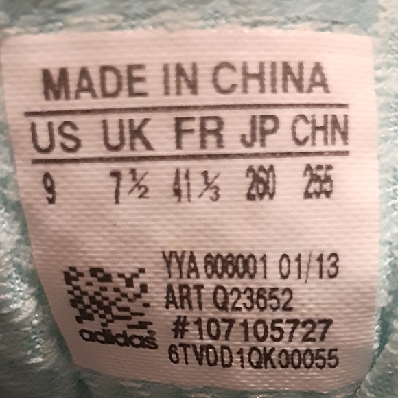 Adidas Supernova Sequence 5 Running Shoes (Q23652) Blue/Silver Women's Sz 9 Used - Picture 12 of 12